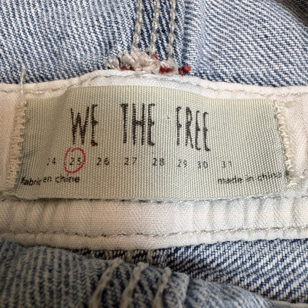 We the Free Ziggy Denim Overalls Size 25 - Picture 9 of 9